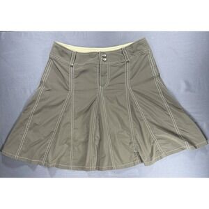 Athleta Skort Size 2 Olive Green A-Line Athletic Skirt Stretch‎ Style #39233